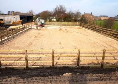 33m x 18m Outdoor Horse Arena – Pilling, Lancashire