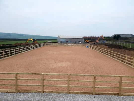 surface laid horse arena outdoor